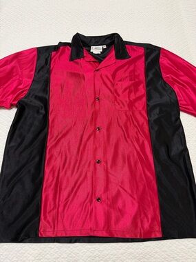 Cruisin USA Shirt Button Up Bowling Tiki Tiki Lounge Hula Tassels Men’s Size XL